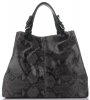 Kožené kabelka shopper bag Vittoria Gotti šedá V898GPIT